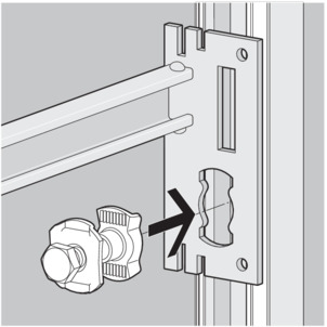 Urinal module, Steptec, insert slot nut