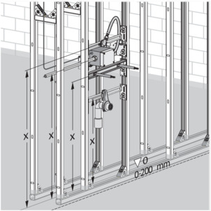 Urinal module, 8121.4, align