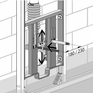 8461.21, screw in threaded bolt, set width