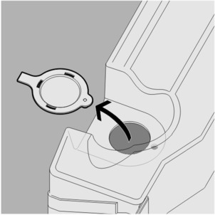 Steptec, WC module, loosen closing cap