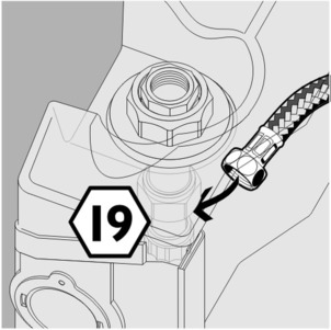 Steptec, WC module, mount flexible hose