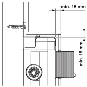 Blocs Viega Mono, 8310.2, recouvrement par l'enduit et le carrelage 15 mm