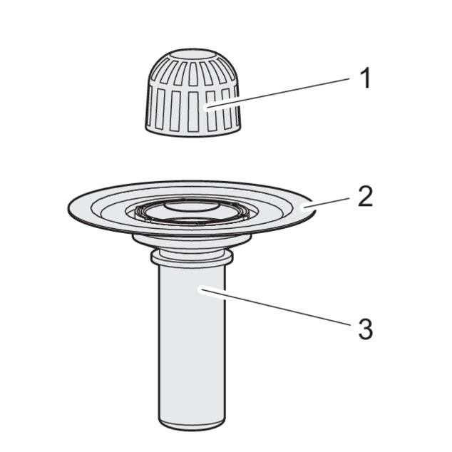 Avaloir de balcon/terrasse, 4946.2, composants