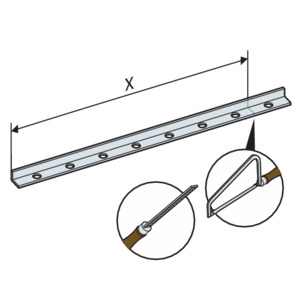 Shower channel, 4966.19, mounting with the tile end rail, cut the frame to length