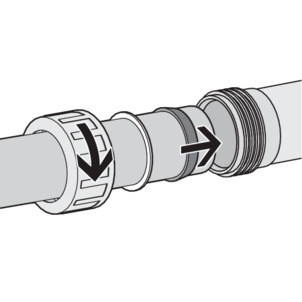 Vidage, Advantix, tube d'entrée sur l'entrée
