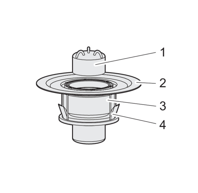 Siphon coupe-feu, 4951.20/4926.20, composants