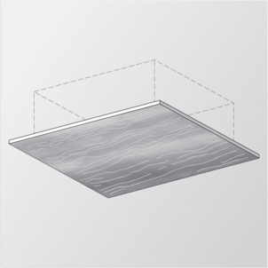 Siphon coupe-feu/fourreau coupe-feu, obstruer l'ouverture dans le plancher par le bas