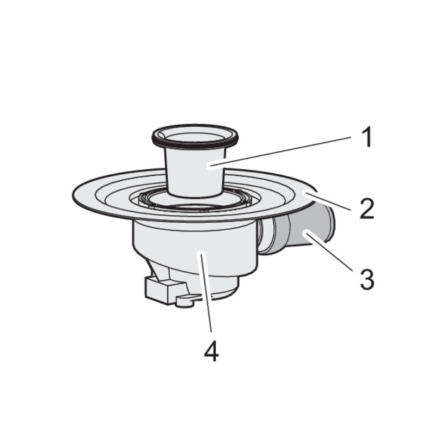 Floor drain, 4921.3, components