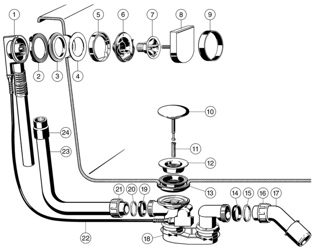 Multiplex, 6171.10, exploded drawing