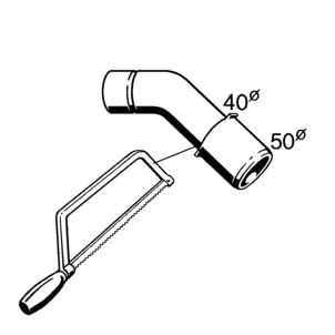 Multiplex, connect drainage system, cut off pipe elbow