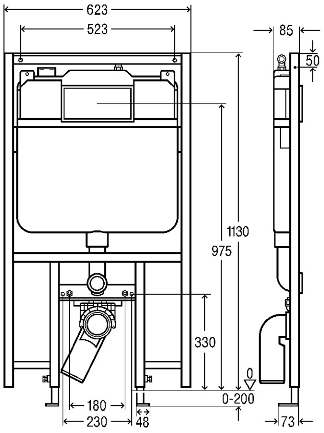 Viega Eco Plus, 8108.1, dimensions