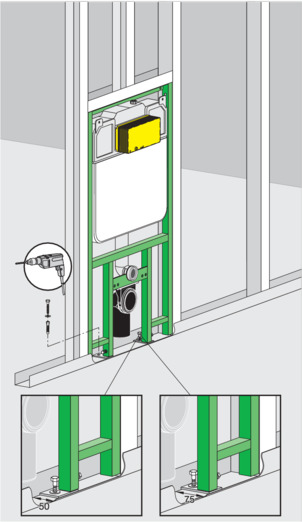 Model 8108.1, 8108.45, secure feet