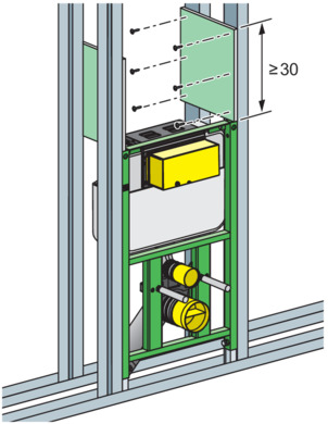 Models 8130.45 und 8130.2, complete mounting