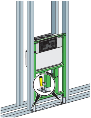 Models 8130.45 and 8130.2, mark holes for floor supports