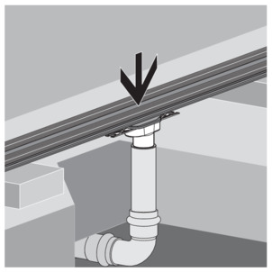 Shower channel, 4966.19, connect the drainpipe