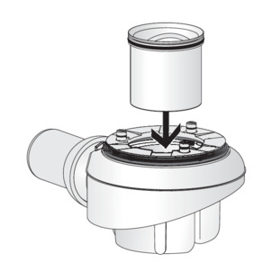 Tempoplex Plus, waterslot plaatsen