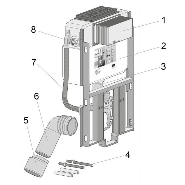 Steptec, 8430.18, WC module, overview