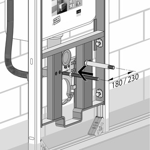 8430.18, screw in threaded bolt, set width