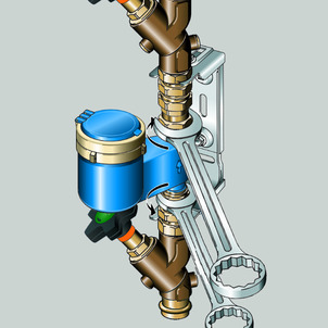 Easytop, 2230.15 tighten water meter vertically
