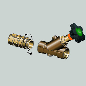 Easytop, 2230.15, outlet: Screw in water meter screw connection