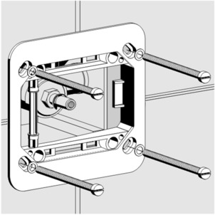 Flush plate manual, 8351.2, screw on basic panel
