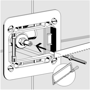 Flush plate manual, 8351.2, shorten actuating rod