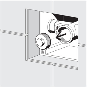 Urinal flush plate manual, insert cartridge valve, remove seal