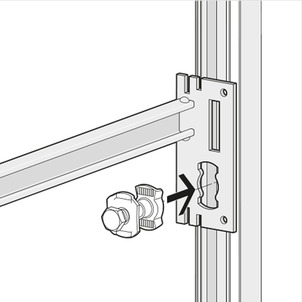 Steptec, attach module, insert slot nut