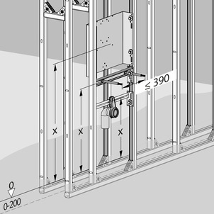 8126, urinal module, check sizes, adapt to ceramic