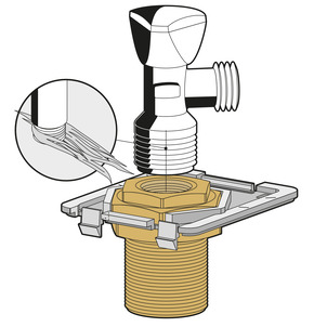8055.5, washbasin module, seal corner valve