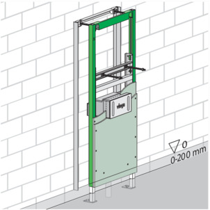 Washbasin element, 8168, clad element