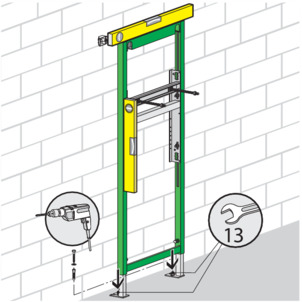 Washbasin element, 8168, secure element