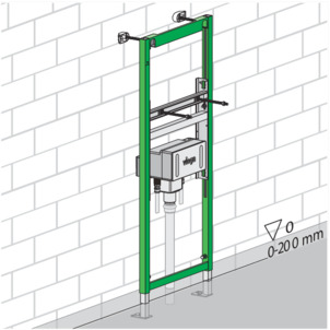 Washbasin element, 8168, make water connections
