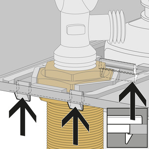 8055.5, washbasin module, secure locks