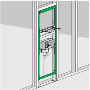 Washbasin element, 8168, connect water supply pipe