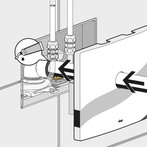 8055.5, washbasin module, insert drain elbow