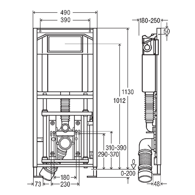 Viega Eco Plus, 8161.22, dimensions