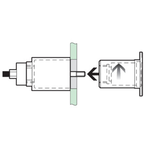 Eco Plus, 8161.22, screw rosette in place