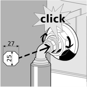 Eco Plus, 8161.22, push wall lead-in back in