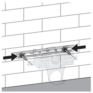 Viega Mono blocks, attach threaded rods to the mounting rail