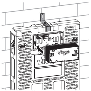 Viega Mono block 8310.2, wall mounting, fit revision frame (site protection)