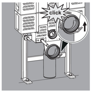 Viega Mono blocks, pedestal mounting, place on the upper part