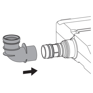 8310.2, insert the flushing pipe elbow