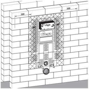 Viega Mono blocks, 8310.2, wall-in