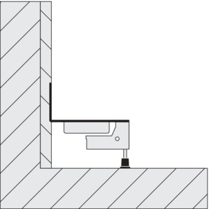 Shower channel, 4980.30 / 4980.50, align with wall plastered all over