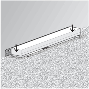 Shower channel, 4980.30 / 4980.50, put in the protective insert