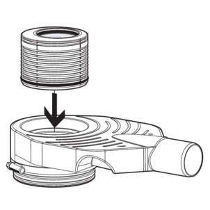 Shower channel, 4980.10 / 4980.30 / 4960.80 / 4960.81, insert the height adjustment piece