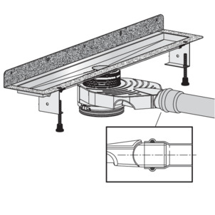 Shower channel, 4980.30, connect