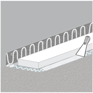 Shower channel, 4980.30 / 4980.50 / 4982.20, spread adhesive