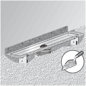 Shower channel, 4980.30, line with screed